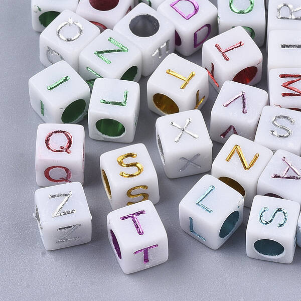 Plated Acrylic Beads