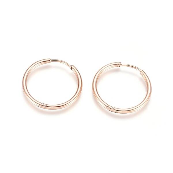 304 Stainless Steel Huggie Hoop Earrings