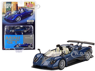 Pagani Zonda HP Barchetta Convertible Blue Tricolore Metallic and Carbon with White Interior Limited Edition to 4200 pieces W...