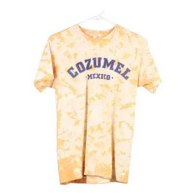 Unbranded Tie-Dye T-Shirt - Small Yellow Cotton