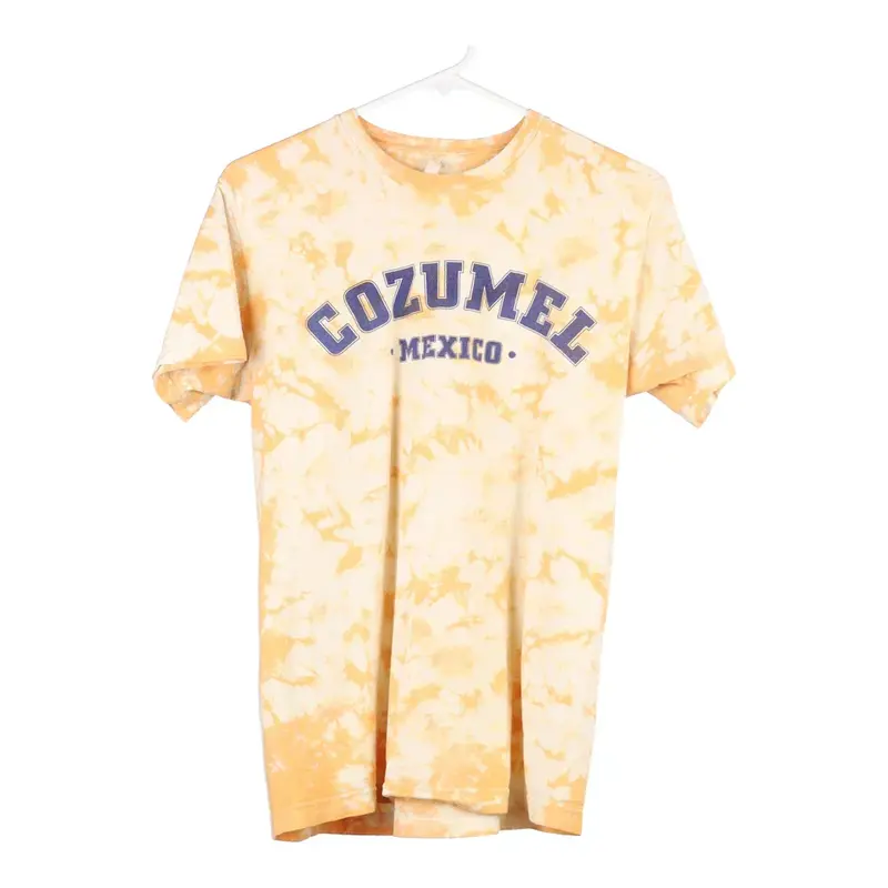 Unbranded Tie-Dye T-Shirt - Small Yellow Cotton