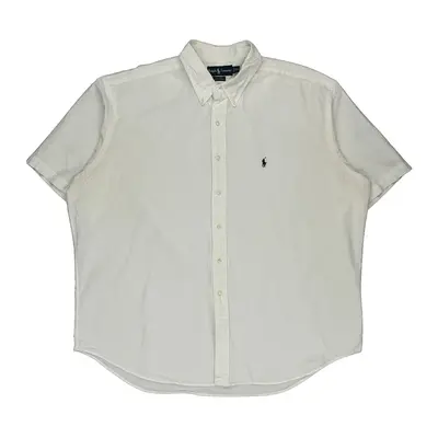 Blake Ralph Lauren Short Sleeve Shirt - 2XL White Cotton