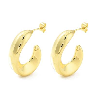 Brass Stud Earrings