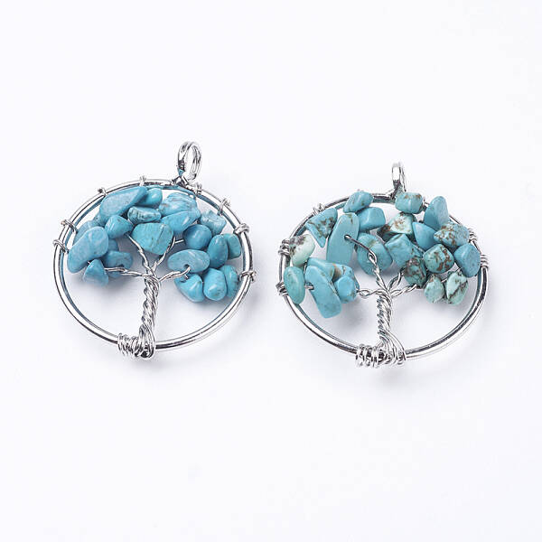 Synthetic Turquoise Pendants