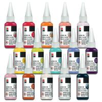 Marabu Alcohol Ink - Vibrant, Neon, Pastel, and Metallic Colors - Fast Drying & Permanent - for Epoxy Resin, Alcohol Ink Pape...