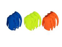 3 SHIRT PACK Hi Vis Long Sleeve Safety Shirt With Hoodie, Quick Dry Polyester Birdeye mesh / Ultra lightweight hoodie shirt R...