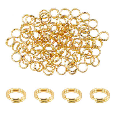 2 Bags Brass Split Rings