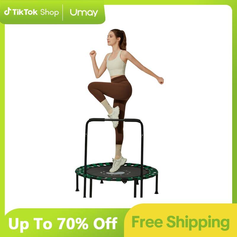 UMAY 450 LBS Foldable Mini Trampoline, 40\