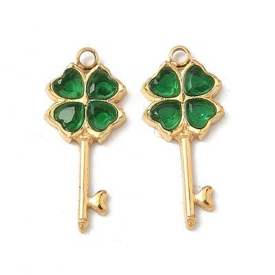 304 Stainless Steel Rhinestone Pendants