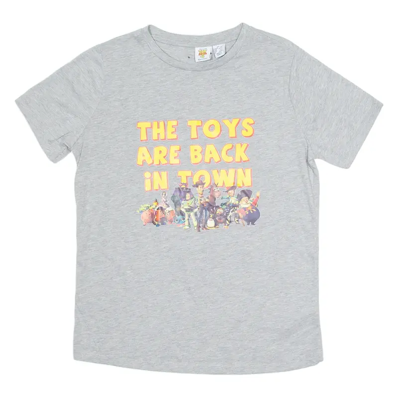 DISNEY Toy Story 4 Mens T-Shirt Grey Crew Neck XS
