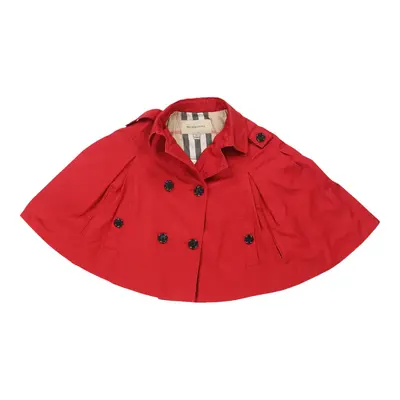 Age 8 Burberry Jacket - Small Red Cotton