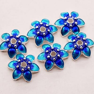 Alloy Enamel Bead Cap