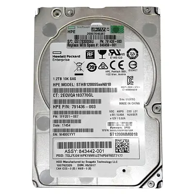 791436-003 HP 1.2TB 6Gb/s SAS 10000 2.5-inch Hard Drive