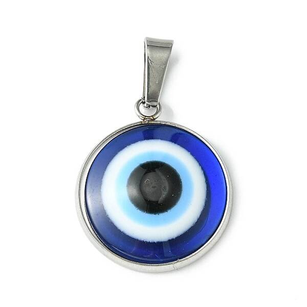Stainless Steel Pave Resin Pendants
