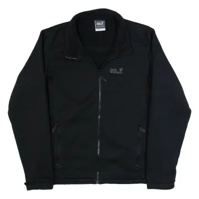 JACK WOLFSKIN Mens Fleece Jacket Black M