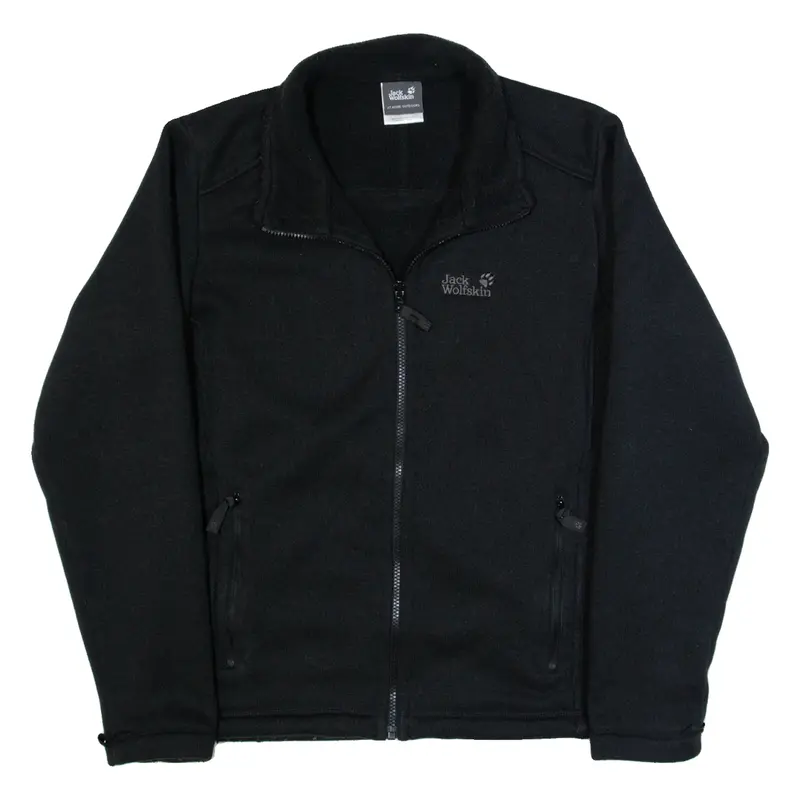 JACK WOLFSKIN Mens Fleece Jacket Black M
