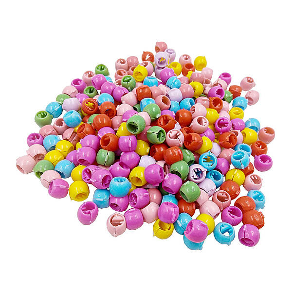 Mini Hair Bangs Rainbow Beads Clip