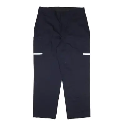 VF IMAGEWEAR Reflective Workwear Trousers Blue Relaxed Straight Mens W38 L32