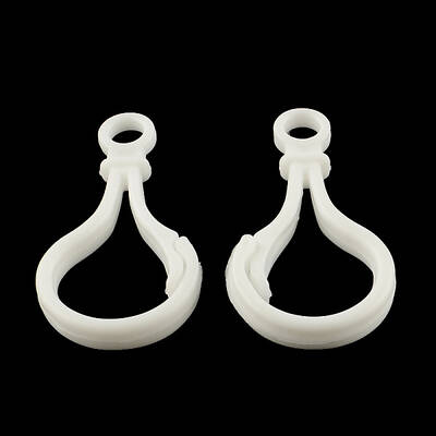 Opaque Solid Color Bulb Shaped Plastic Push Gate Snap Keychain Clasp Findings