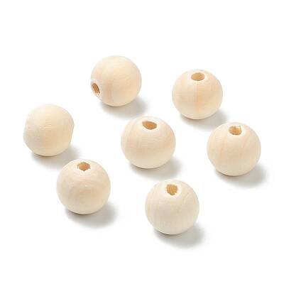 Natural Unfinished Wood Beads