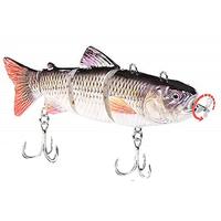 Robotic Swimming Fishing Electric Lures, LED Light Wobbler, Multi Jointed Swimbaits Hard Lures, Fishing Tackle