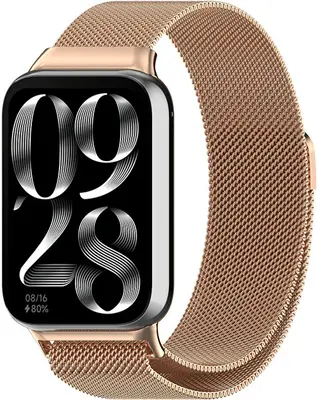 4Wrist Cinturino Milano Per Xiaomi 9 Pro E 8 Pro - Oro Rosa