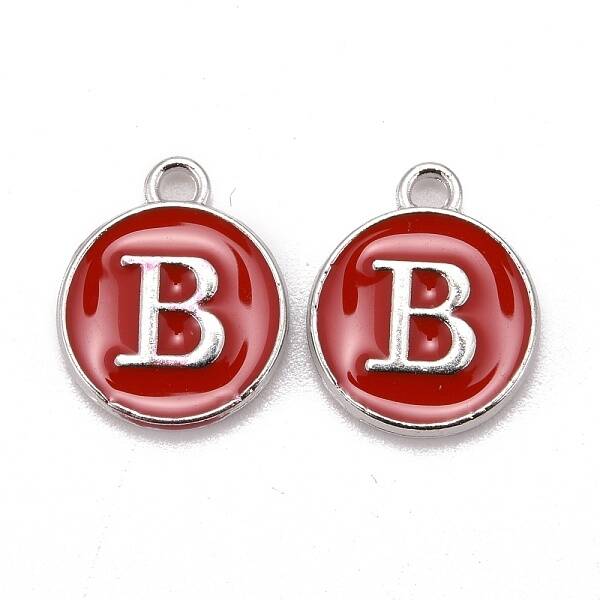 Platinum Plated Alloy Enamel Charms