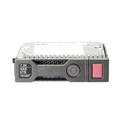 761497-001 HP 6TB 7200RPM SAS 6Gb/s Hot-Pluggable LFF 3.5-inch Midline Hard Drive with Smart Carrier for Gen8/9 ProLiant Serv...