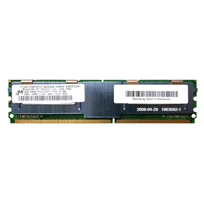 Micron MT18GTF25672FDY-667E2N8 | 2GB DDR2-667MHz PC2-5300 ECC Fully Buffered FB-DIMM CL5 2Rx8 1.8V 240-Pin Memory Module