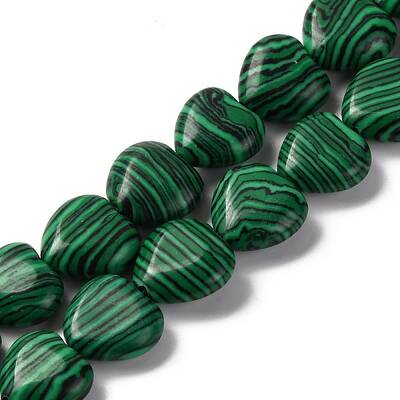 Synthetic Malachite Beads Strands