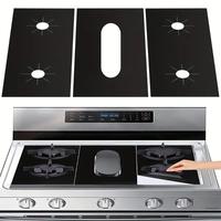 Reusable Gas Stove Protector, 3 Counts Non-stick Oil-proof Gas Stove Cover, Kitchen Appliance Parts for Home Use