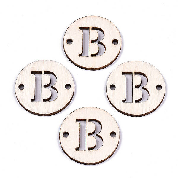Unfinished Natural Poplar Wood Links Connectors