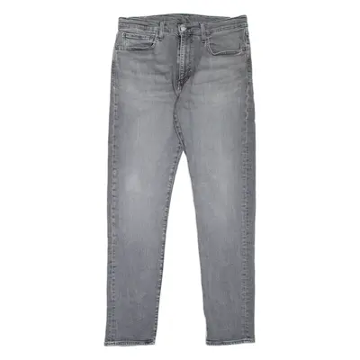 LEVI'S 512 Jeans Mens Grey Slim Tapered Stone Wash W34 L34
