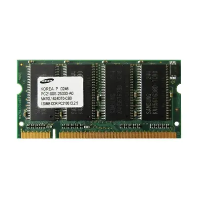 M470L1624DT0-CB0 Samsung 128MB DDR-266MHz SODIMM 1Rx16 CL2.5 Memory