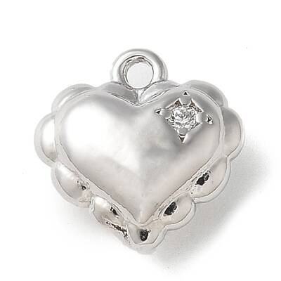 Brass Micro Pave Cubic Zirconia Pendants