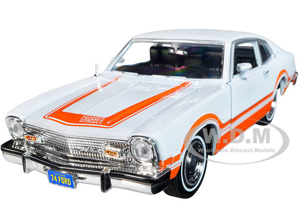 1974 Ford Maverick Grabber White with Orange Stripes \