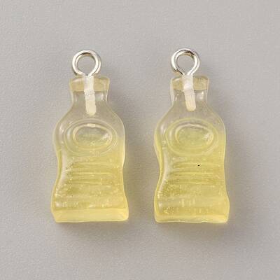 Gradient Color Transparent Resin Pendants