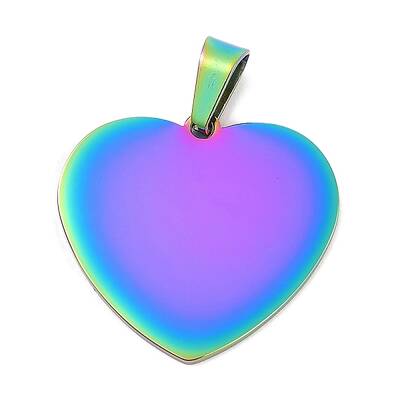 Ion Plating(IP) 304 Stainless Steel Stamping Blank Tag Pendants