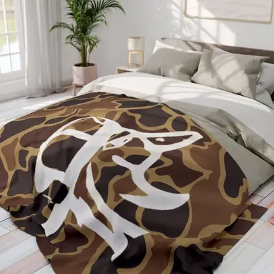 Vintage Duck New Design Camouflage Blanket, Portable Soft The Velveteen Plush Blanket for Sofa Farmhouse Decor Lightweight fo...