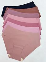 Women's Basic Comfy Solid Seamless Panty, Lady Causal Comfort Pastel Brief for Daily Wear, Women's Underwear for All Seasons,...