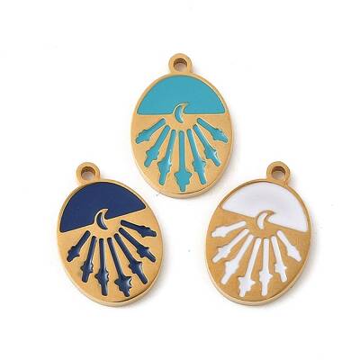 304 Stainless Steel Enamel Charms