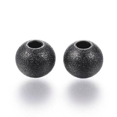 201 Stainless Steel Textured Beads