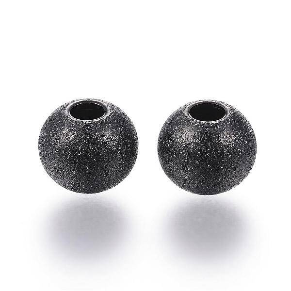201 Stainless Steel Textured Beads