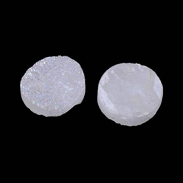 Electroplate Natural Druzy Crystal Cabochons