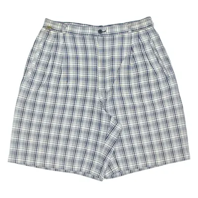 LACOSTE Mens Chino Shorts Grey Check S W29