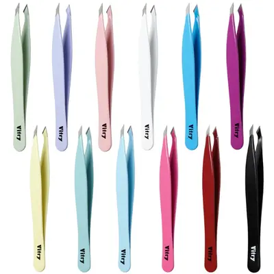 Vitry Yatagan Tweezers Colored Stainless Steel Clamp 9cm (Random Color)