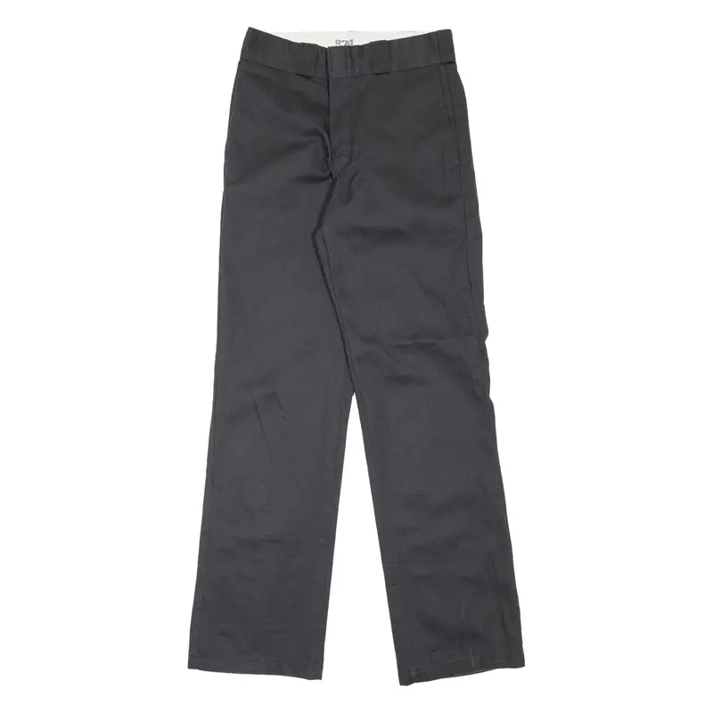 DICKIES 874 Workwear Mens Trousers Black Regular Straight W27 L31