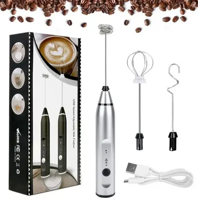 Wireless Electric Milk Frother, Small Kitchen Gadgets, Kitchen Appliances for New Home, Coffee Supplies, USB Charging Handhe...