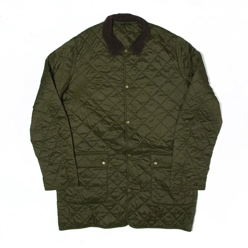 BARBOUR Thurland Quilted Jacket Green Nylon Mens XL