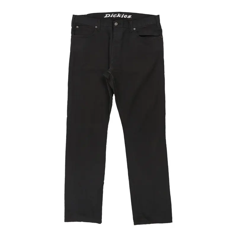 Dickies Trousers - 38W 32L Black Polyester Blend